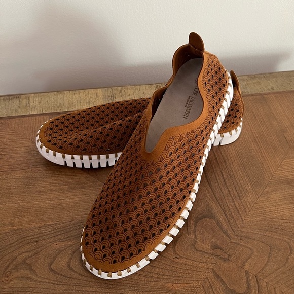 ILSE JACOBSEN Tulip 139 Suede Perforated Shoes Slip On Sneakers - Picture 14 of 16